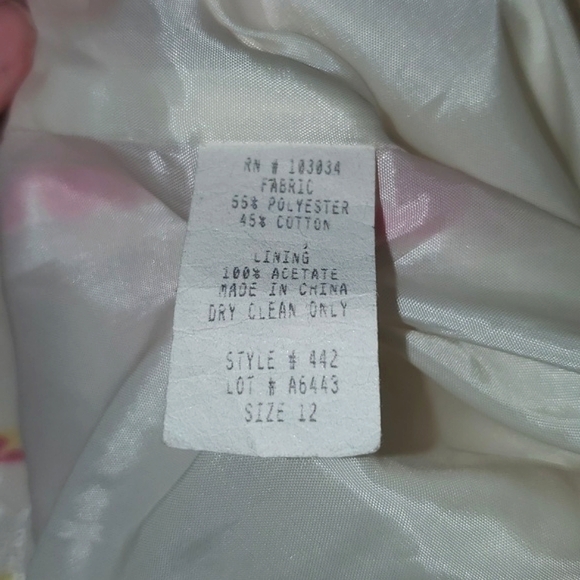 Giancarlo Ferrari Vintage Floral Blazer Size 12 - Picture 4 of 10